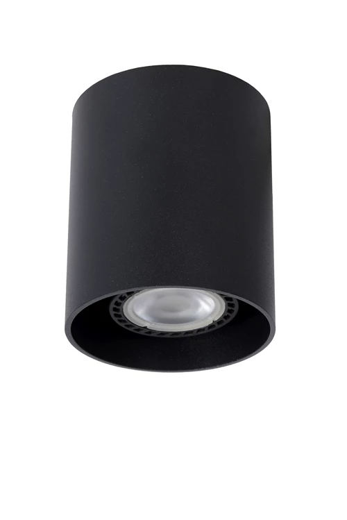Lucide BODI - Ceiling spotlight - Ø 8 cm - 1xGU10 - Black - turned off